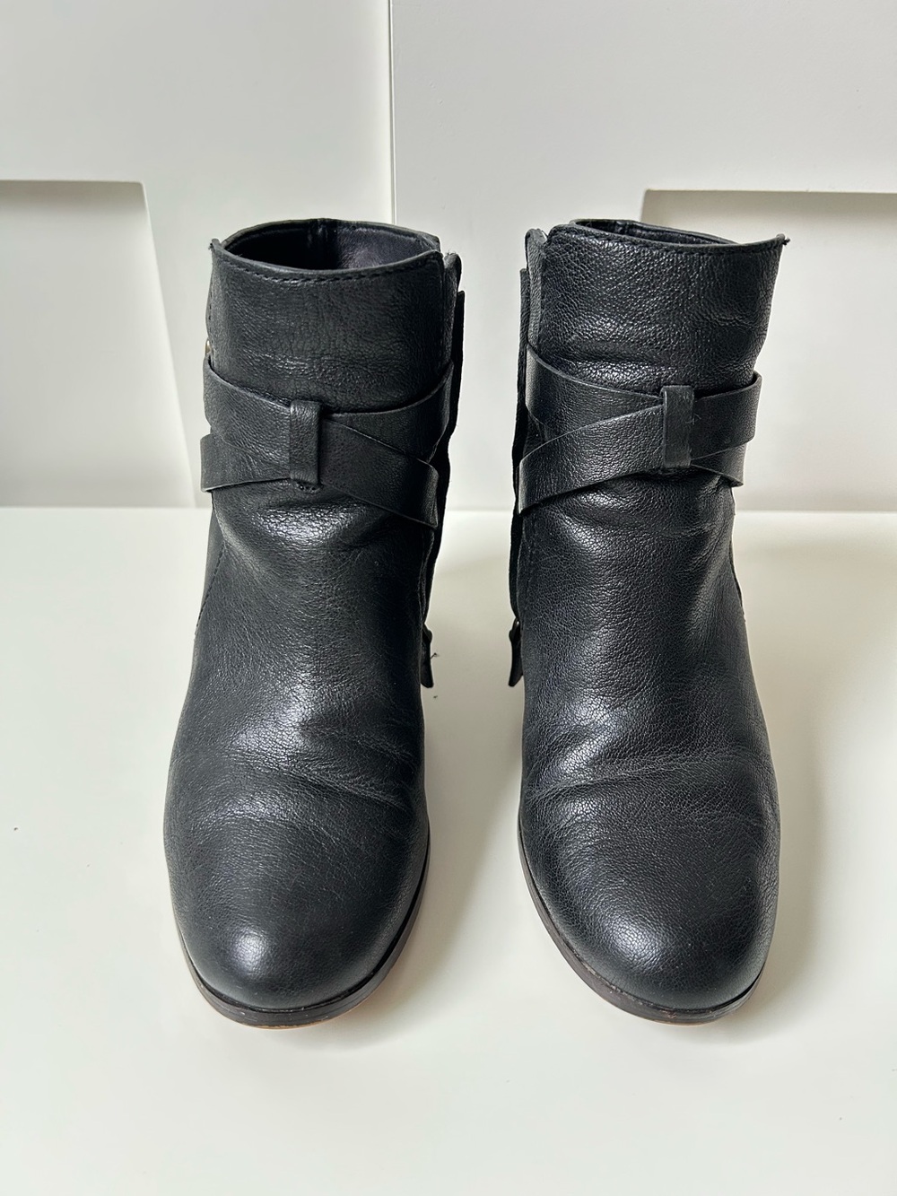 Cole Haan Ankle 3" Boots with Buckle Detailing